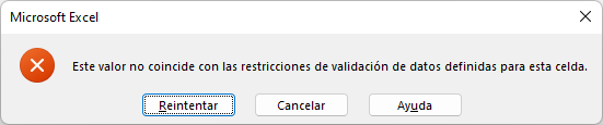 Validación de Datos Sólo Mayúsculas Error por Defecto