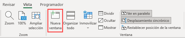 Ver Nueva Ventana en Excel