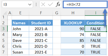 Xlookup conditional formatting logical comparison