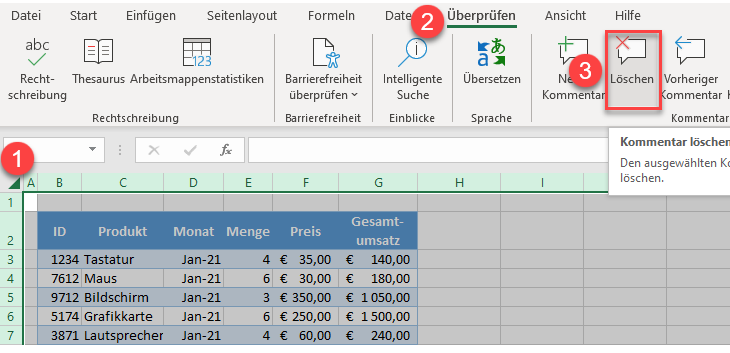 alle Kommentare löschen