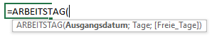 arbeitstag funktion syntax