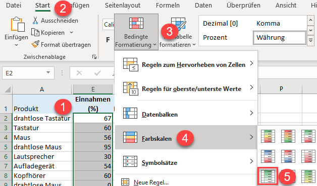 bedingte Formatierung 16