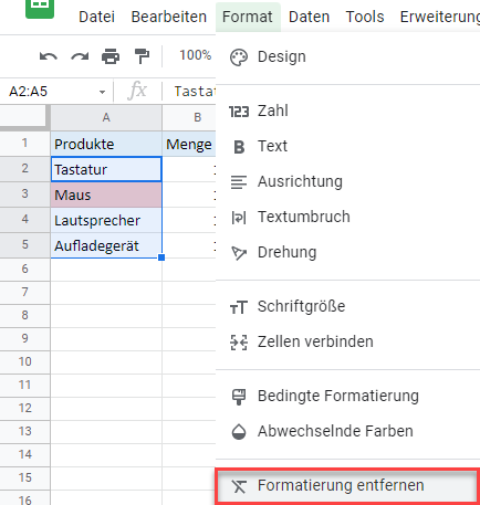 bedingte Formatierung 50