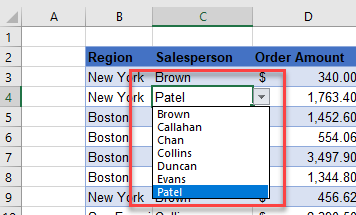 createform dropdown