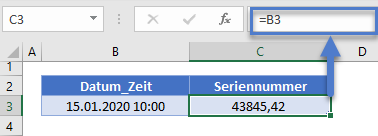 datum zeit seriennummer