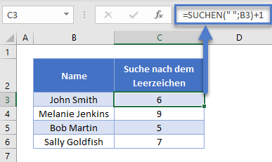 erste zeichen links entfernen leerzeichen suchen plus 1