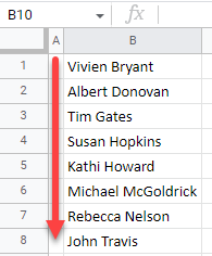 google sheets Nachnamen sortieren1