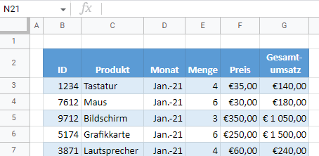 google sheets alle Notizen löschen 3