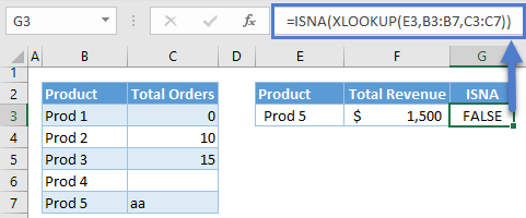 ifs function isna xlookup