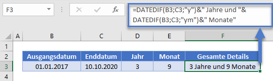 jahre zwischen datumsangaben datedif funktion detailliert