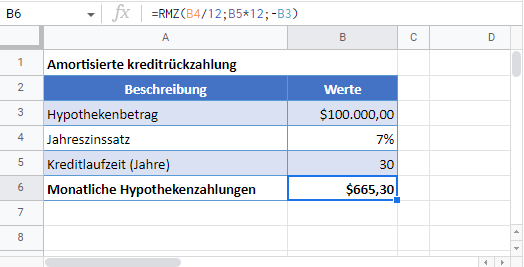 kreditrueckzahlungen berechnen google sheets