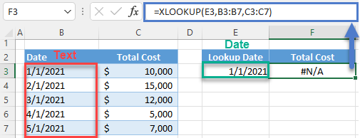 na numbers stored as text