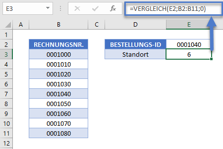 nachschlagen zellenadresse zurueckgeben vergleich funktion