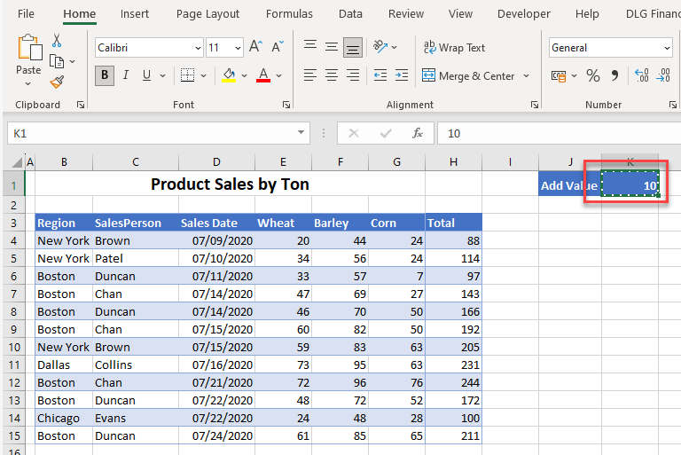 paste special excel value