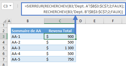 recherchev deux feuilles sierreur