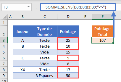 somme si ens non vide erreur espaces blancs 2