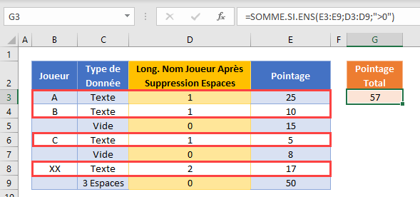 somme si ens non vide fonction nbcar supprespace total