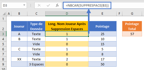 somme si ens non vide fonction nbcar supprespace