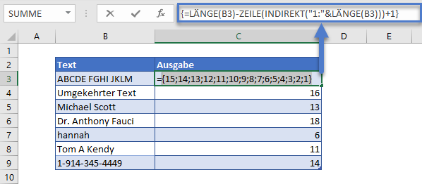 text umkehren dynamisches array schritt2