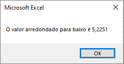 vba arredondar baixo até 4 casas decimais