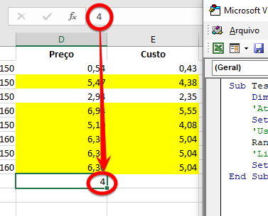 vba countif estático