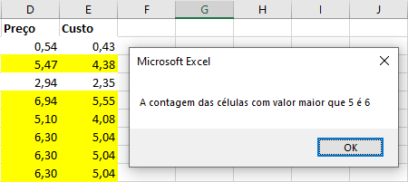 vba countif variável