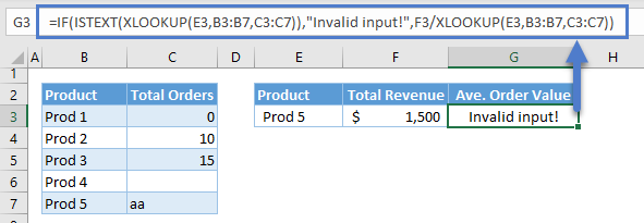 xlookup if with istext