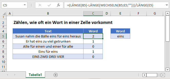 zaehlen wie oft wort vorkommt hauptfunktion