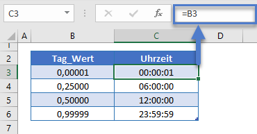 zeit umrechnen zellenformat