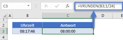 zeit vrunden funktion 24stel