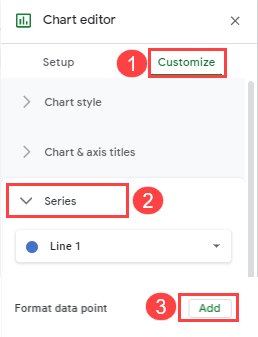 Add Format Data Point