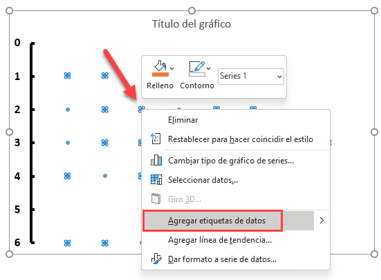 Agregar Etiqueda de Datos Diagrama Tallos y Hojas
