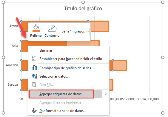 Agregar-Etiqueta de Datos a Barra de Ingresos