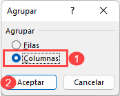 Agrupar Columnas en Excel