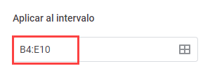Aplicar al Intervalo B4:E10