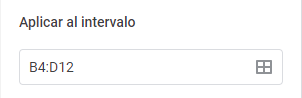 Aplicar al Intervalo en Google Sheets