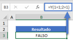 Cómo Usar la Función Y Resultado Falso en Excel