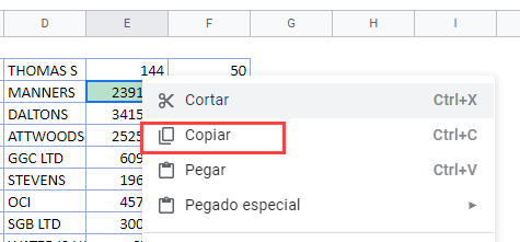 Copiar Formato Condicional en Google Sheets
