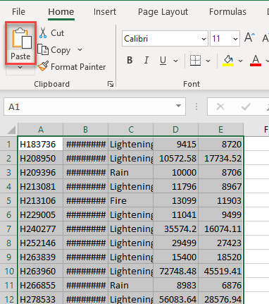 copypage new sheet paste