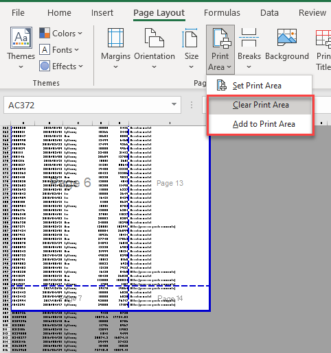 copy page clear print area