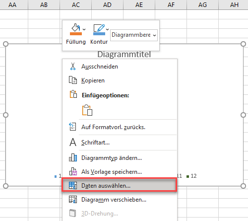 Daten auswählen