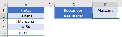 Datos para Función COINCIDIR