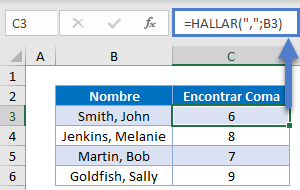 Encontrar Caracter Específico en Excel