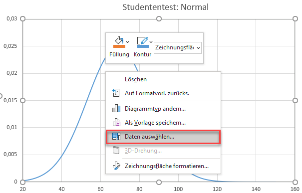 Excel Daten auswählen