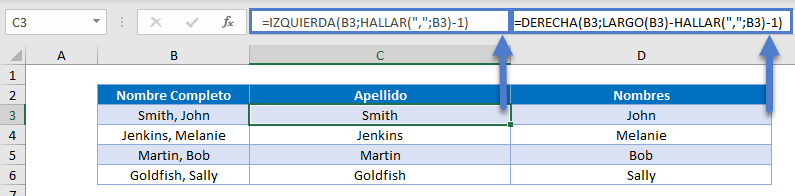 Extraer Texto Antes o Después de un Carácter Específico en Excel