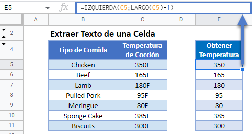 Extraer Texto de una Celda en Google Sheets