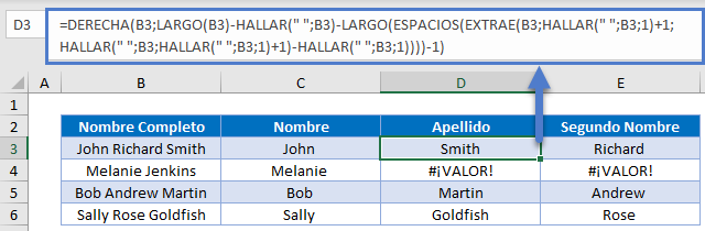 Extraer Texto del Medio de la Cadena en Excel