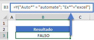 Función Y Comodines Resultado Falso