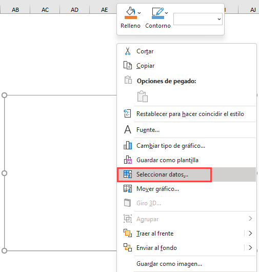 Insetar Gráficos de Anillos en Blanco para Agregar Datos Paso1