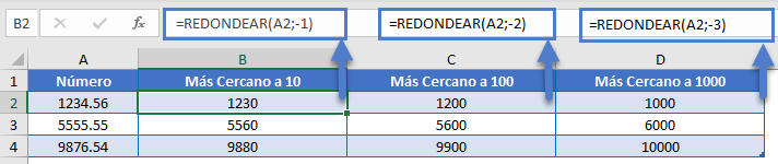 REDONDEAR Más Cercano a 10-100-1000